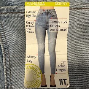 !it Jeans Vanessa Extreme High Rise Curvy Skinny